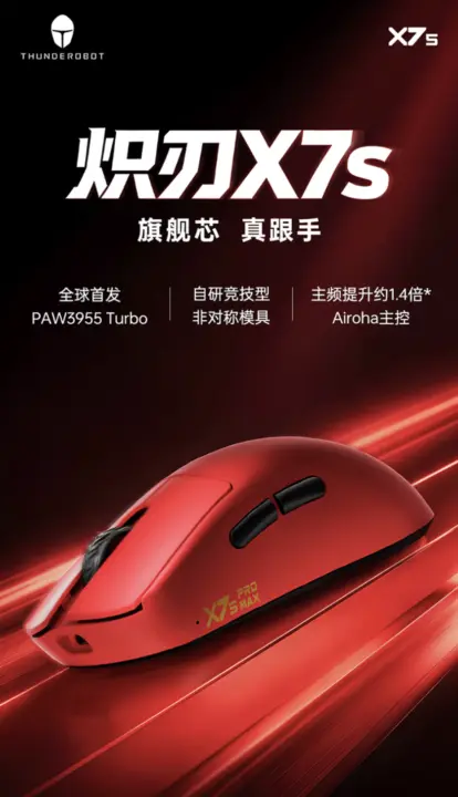 ThundeRobot X7s Pro Max Gaming Mouse Pre-sale: 8KHz Polling for $44