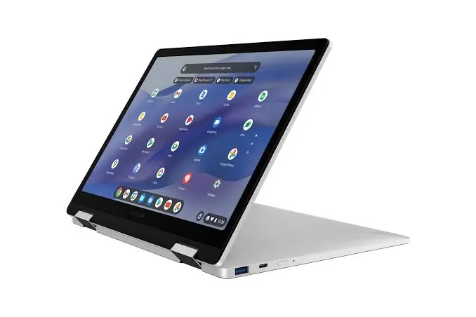 Students using Chromebooks in a classroom