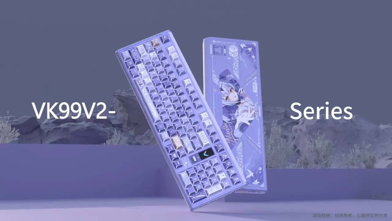 Valkyrie VK99 V2 Keyboard Previewed With 12000mAh Battery and 8kHz Polling