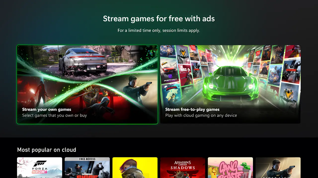 Xbox Cloud Gaming Trial Adds Ads, 1-Hour Limits for Free Play