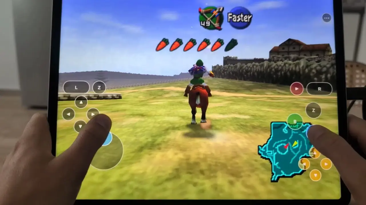 Zelda Ocarina of Time Runs Natively on iPadOS at 60 FPS