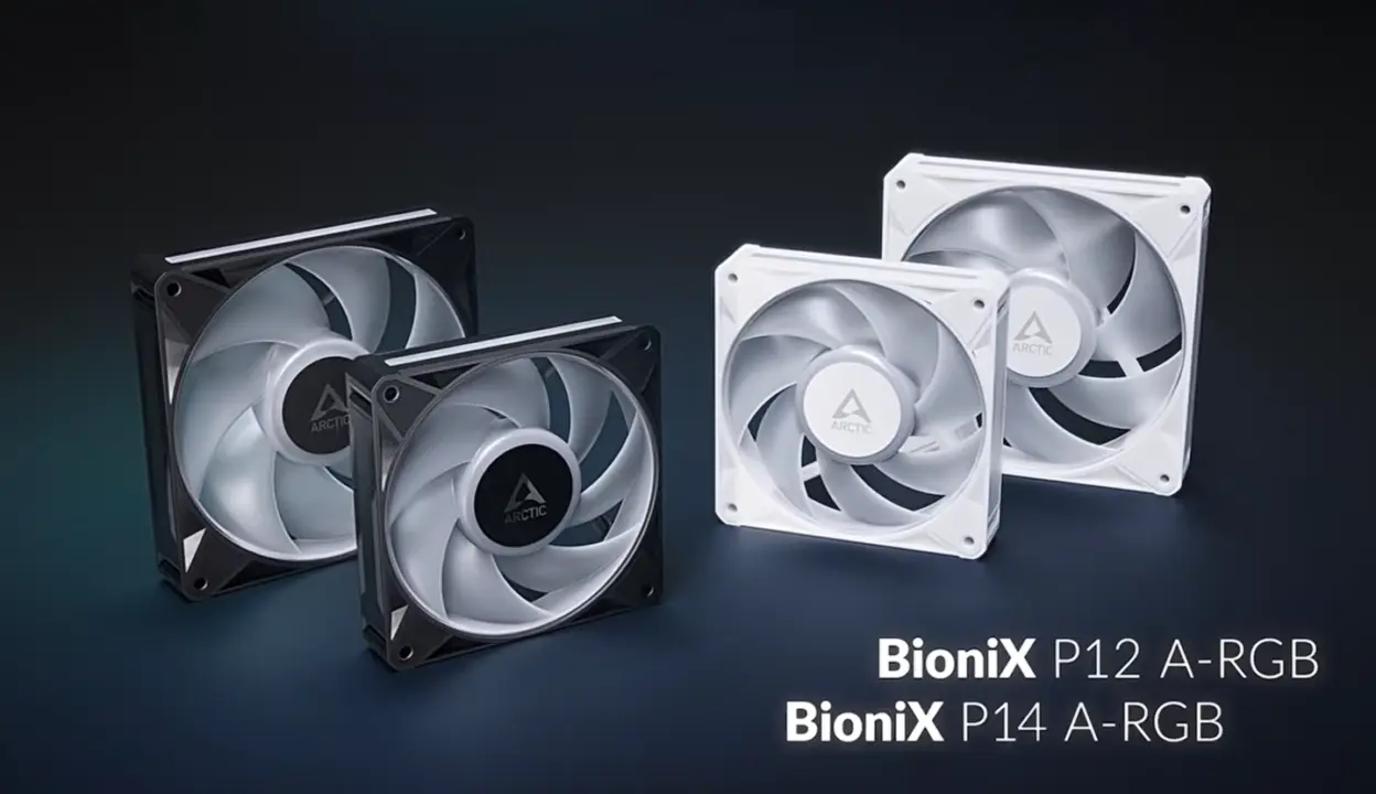 ARCTIC BioniX P12/P14 A-RGB Fans Launch With Modular Daisy-Chain Design