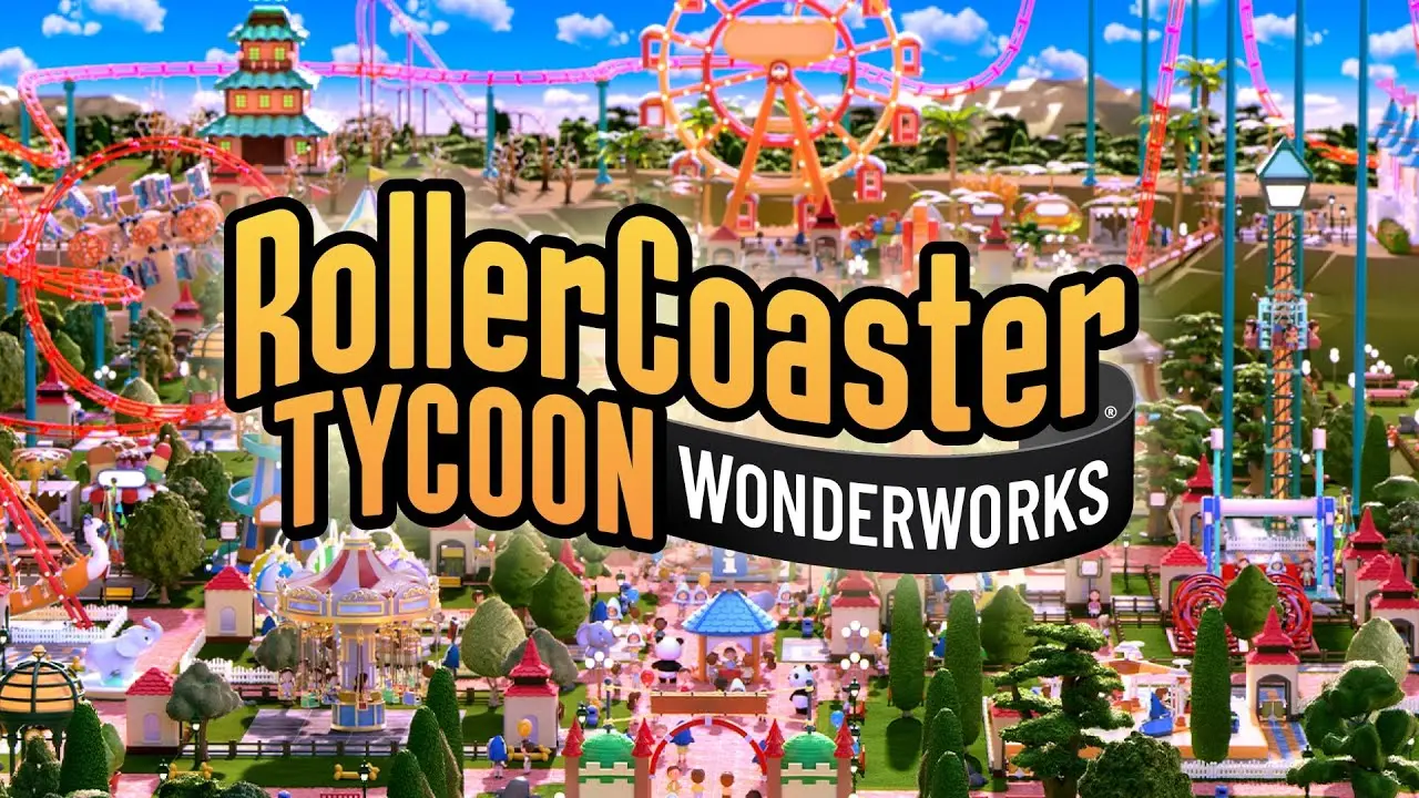 RollerCoaster Tycoon Wonderworks miniature park aesthetic
