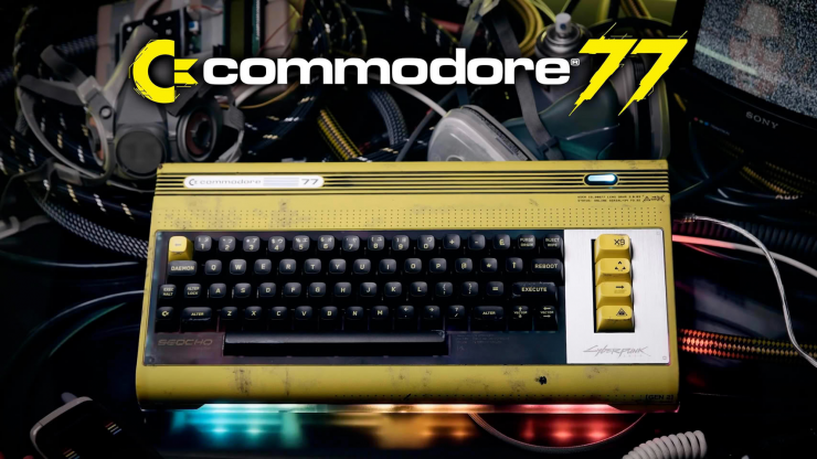 Commodore 77 Cyberpunk 2077 special edition retro computer