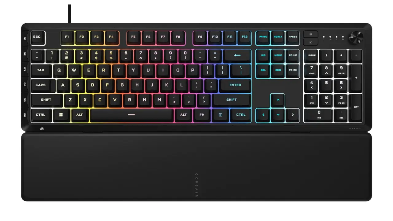 Corsair SKIFF 100 keyboard with RGB lighting