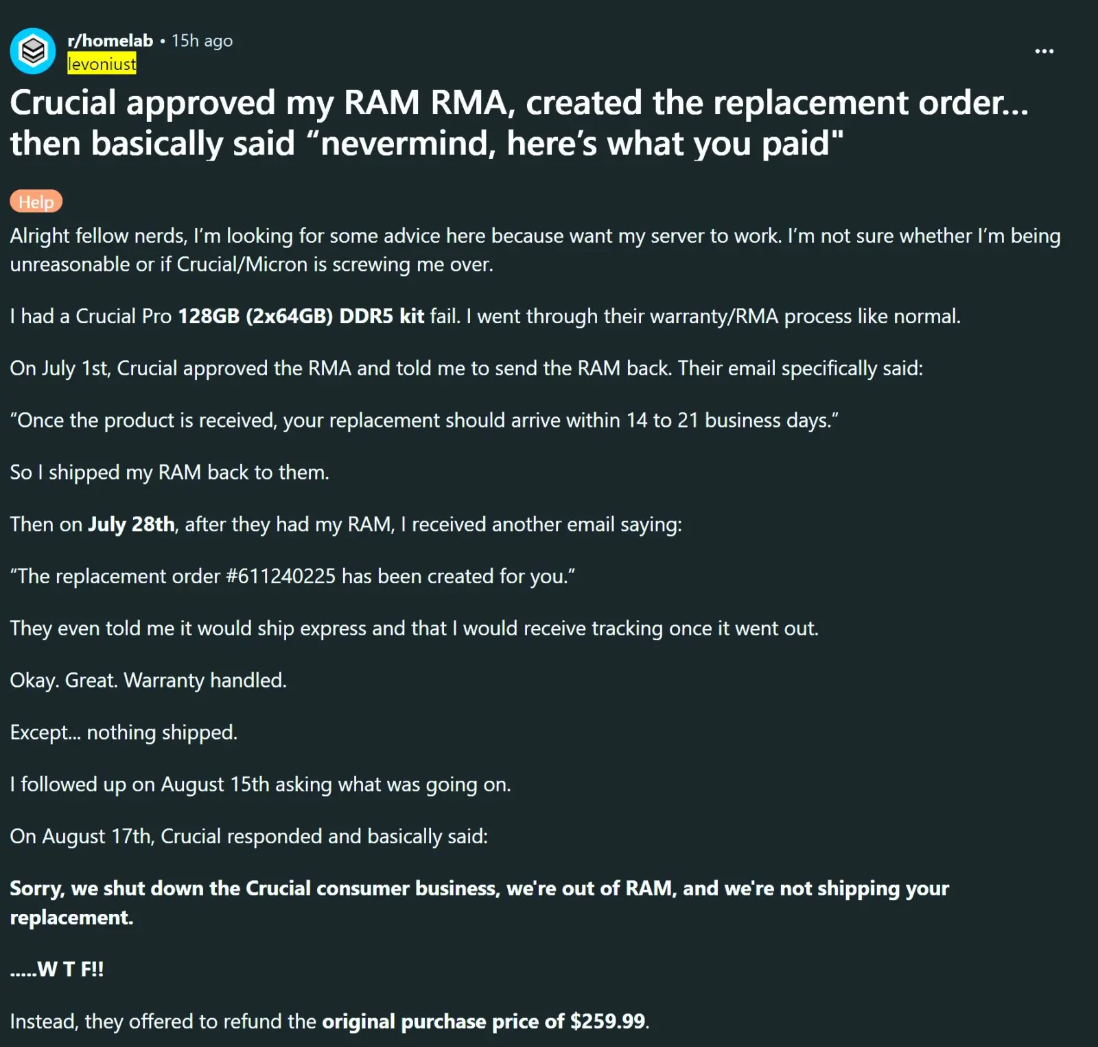 Crucial DDR5 RAM kit