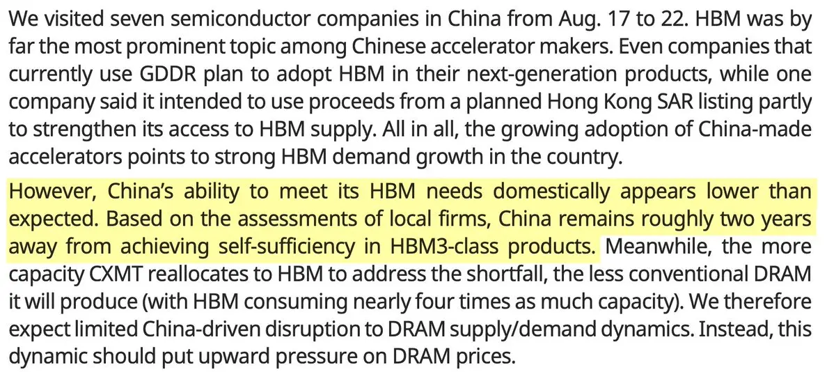 CXMT HBM3e memory chip