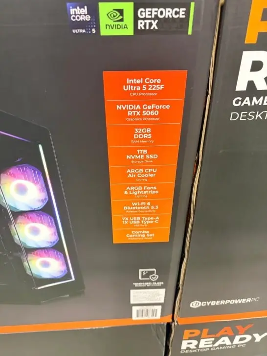 CyberPowerPC Gaming Desktop with RTX 5060