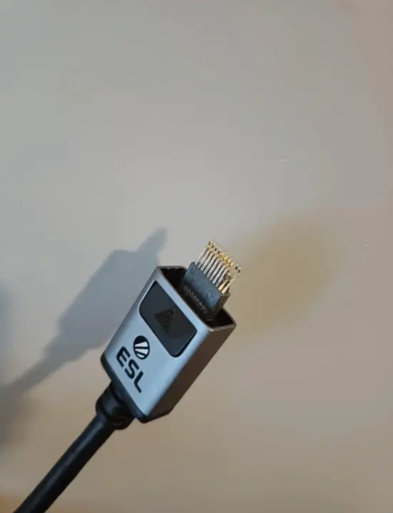 Close up of a DisplayPort connector on a graphics card