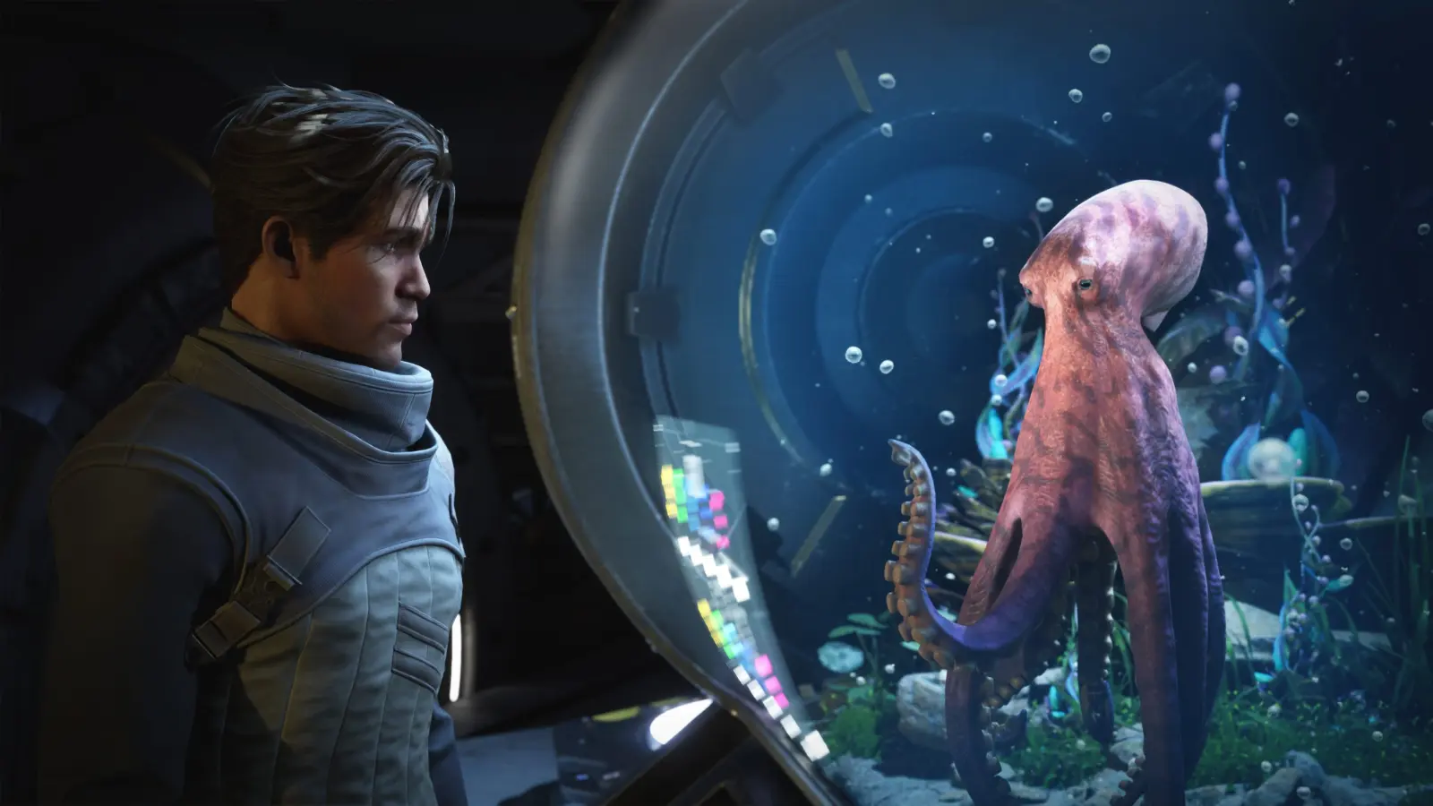Salt the octopus mercenary in a combat mech