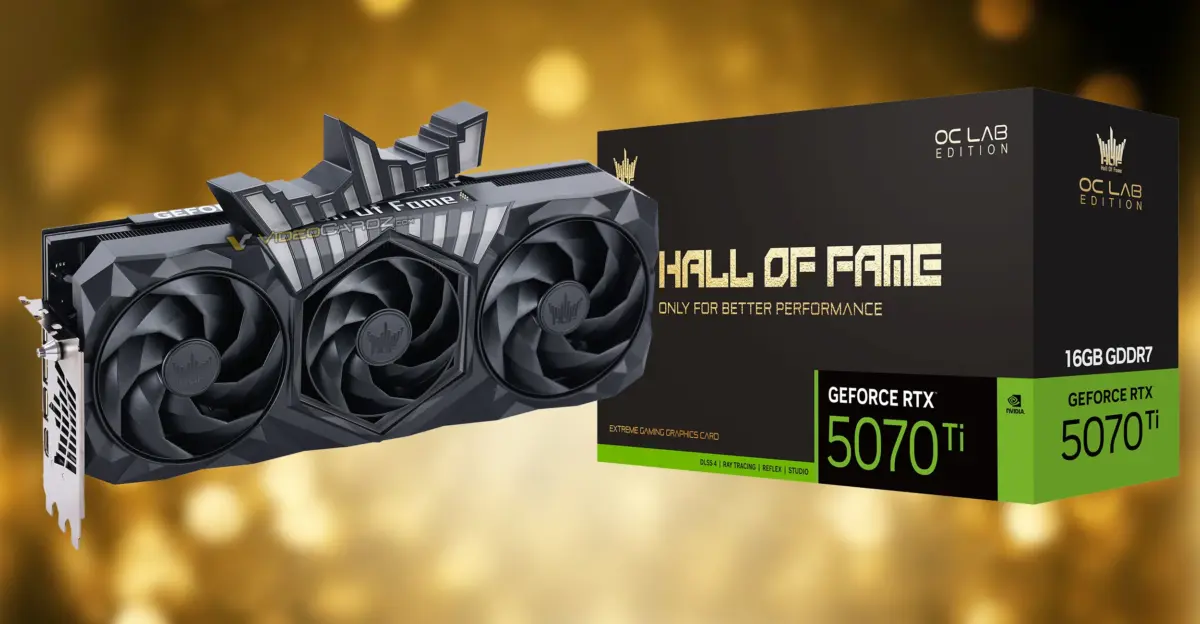 GALAX RTX 5070 Ti HOF OC LAB Black Soul X hits 2640 MHz
