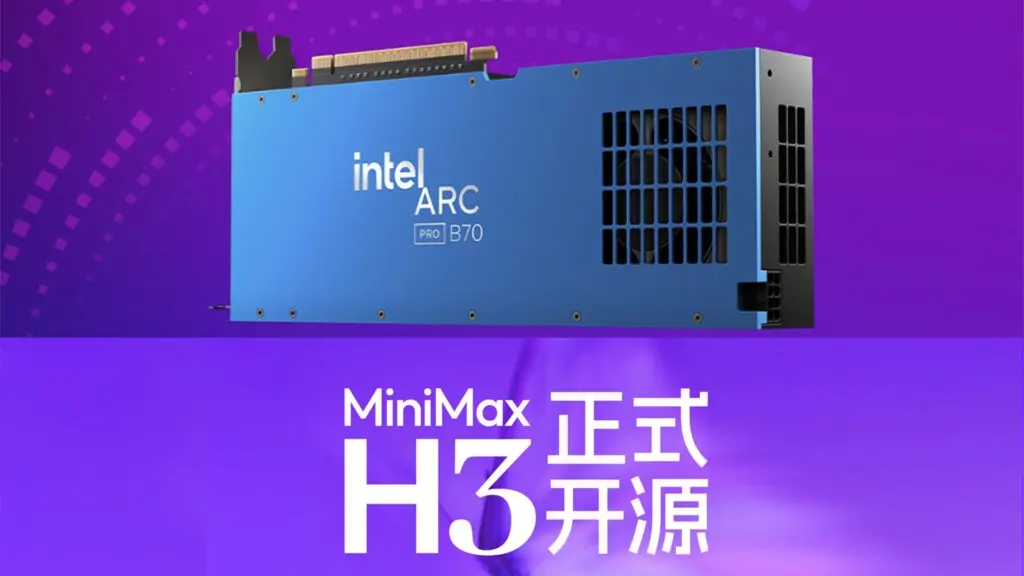 Intel Arc Pro B70 Adds Day-One Support for MiniMax H3 AI Video Model