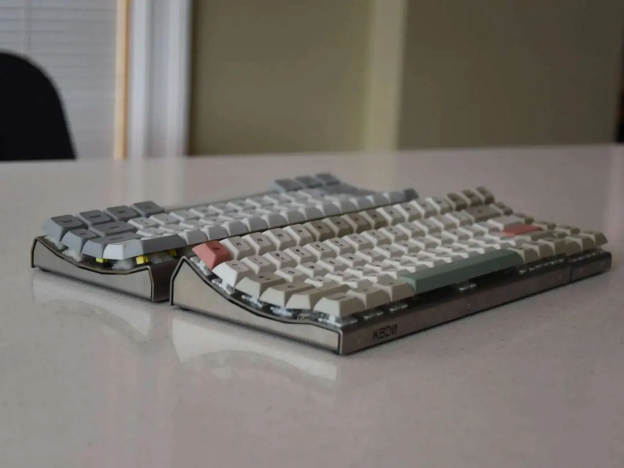 KBDØ Curve0 v2 mechanical keyboard with stainless steel case