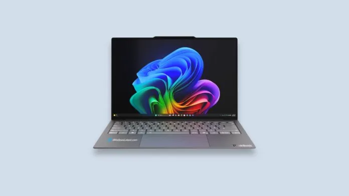 Lenovo ThinkBook Aeroblade promotional image showing the blade-like edge profile