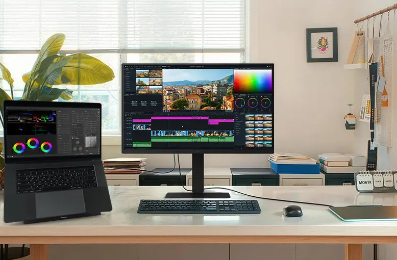 LG 27U730B 27-inch 4K monitor front view