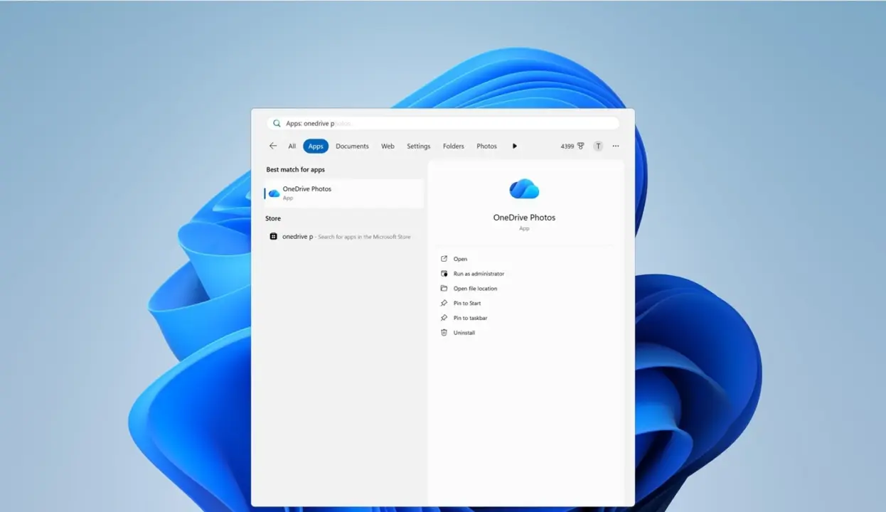 Microsoft lets users uninstall OneDrive Photos app separately