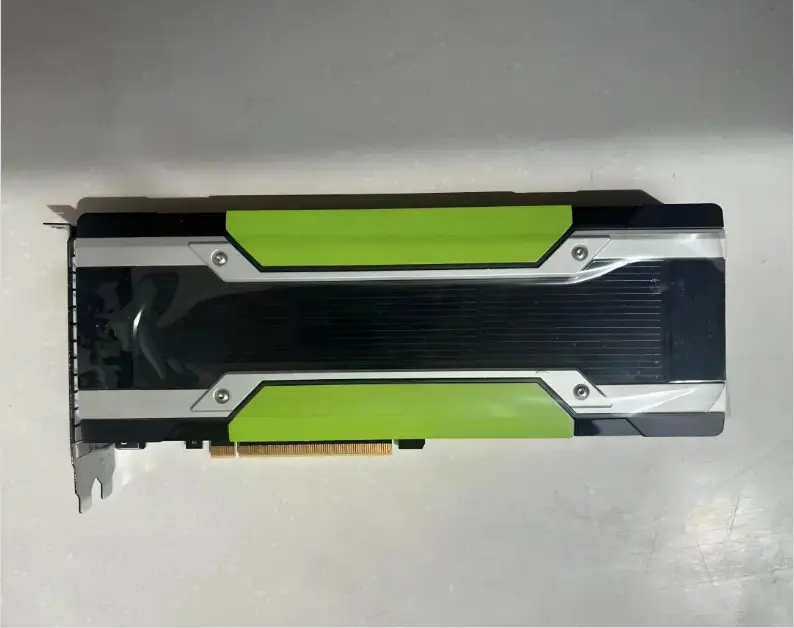 Modified Nvidia Tesla M60 graphics card with added fans and metal casing