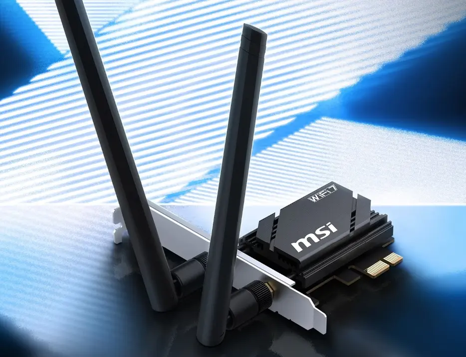 MSI HERALD BE6500 Wi-Fi 7 network card