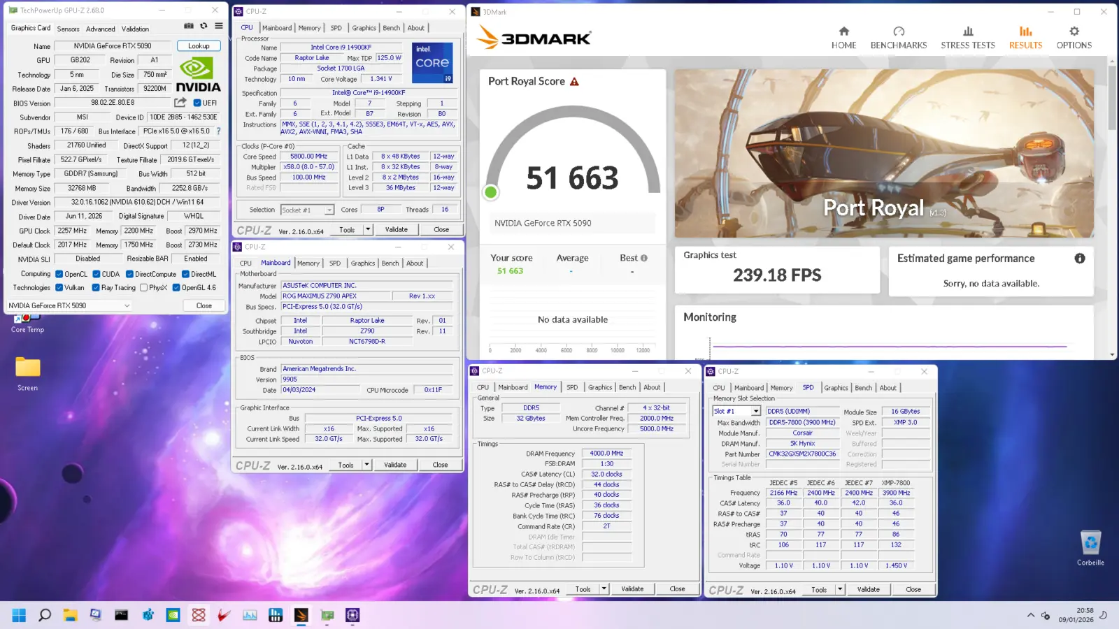 MSI RTX 5090 32G Lightning Z