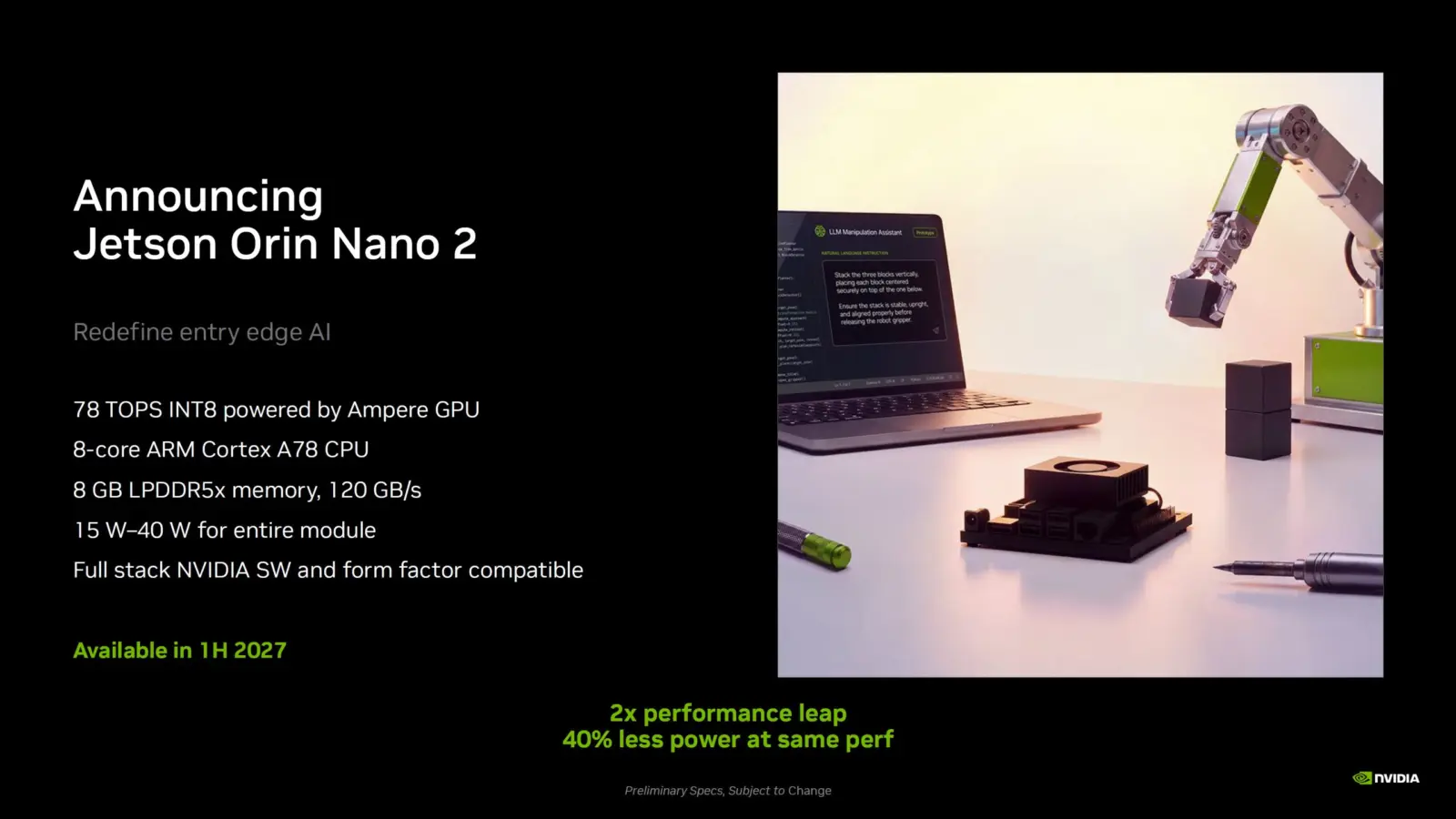 NVIDIA Jetson Orin Nano 2 edge AI module