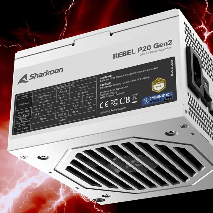 Sharkoon Rebel P20 Gen2 power supply unit