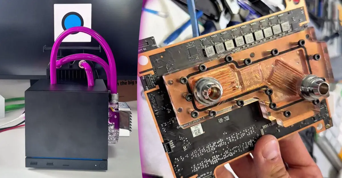 Steam Machine Mod Cuts Temps by 30°C With Custom Water Block