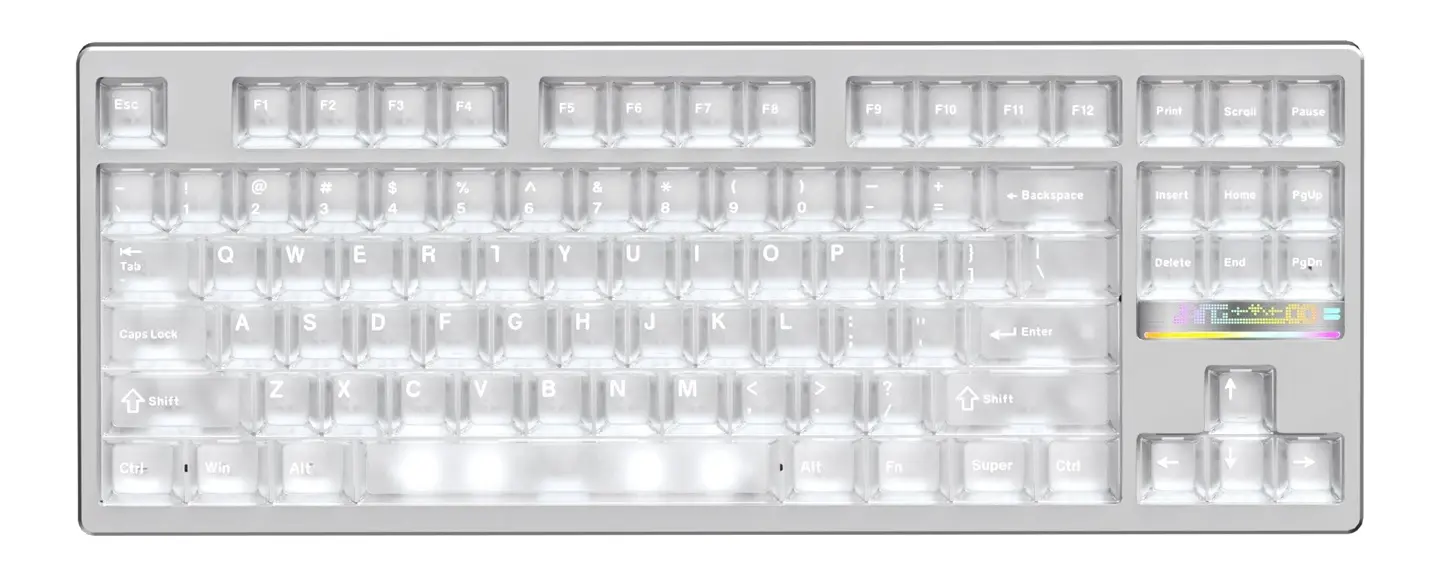 Weikav NUT87 mechanical keyboard with aluminum body