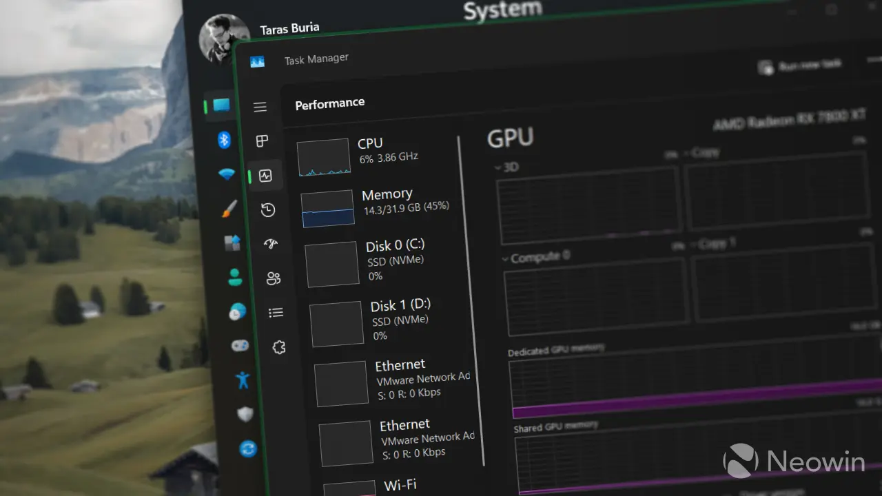 Windows 11 Task Manager Adds NPU and GPU Neural Engine Monitoring