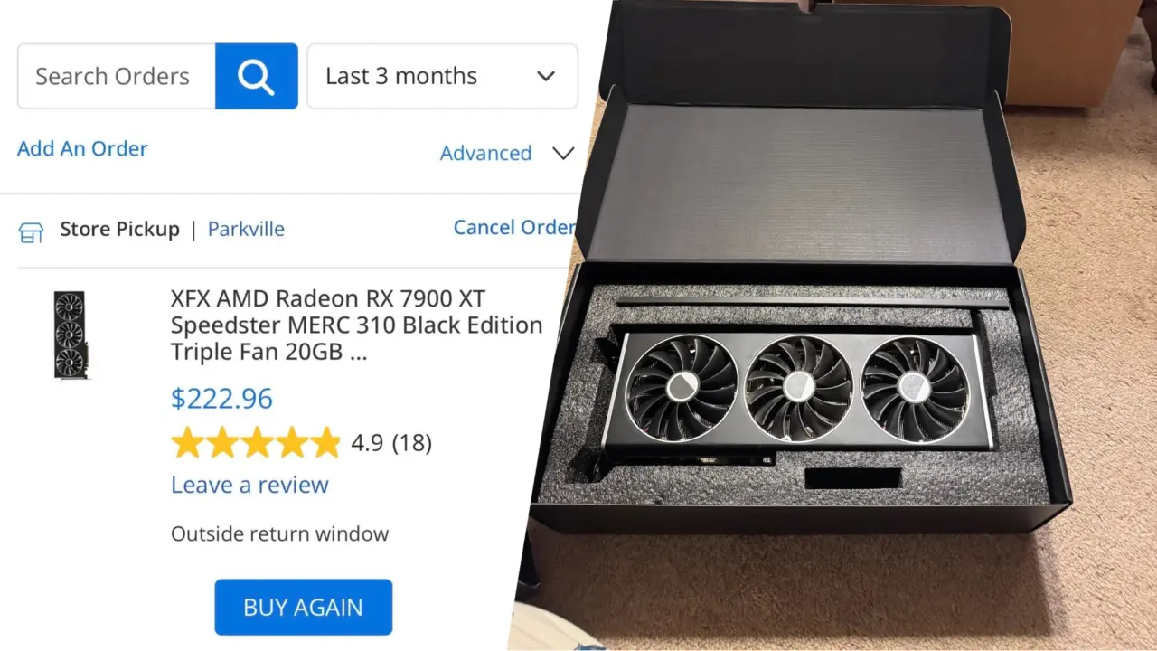 XFX Radeon RX 7900 XT Speedster MERC 310 Black Edition graphics card