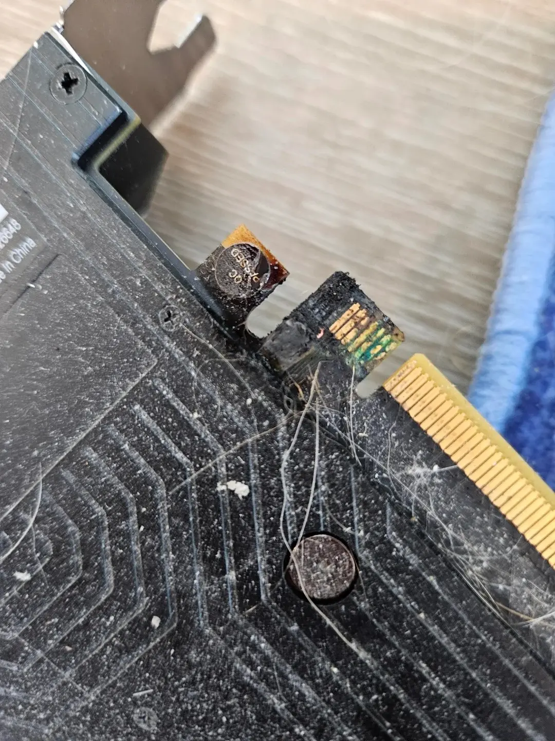 Damaged computer components after AIO liquid cooler leak