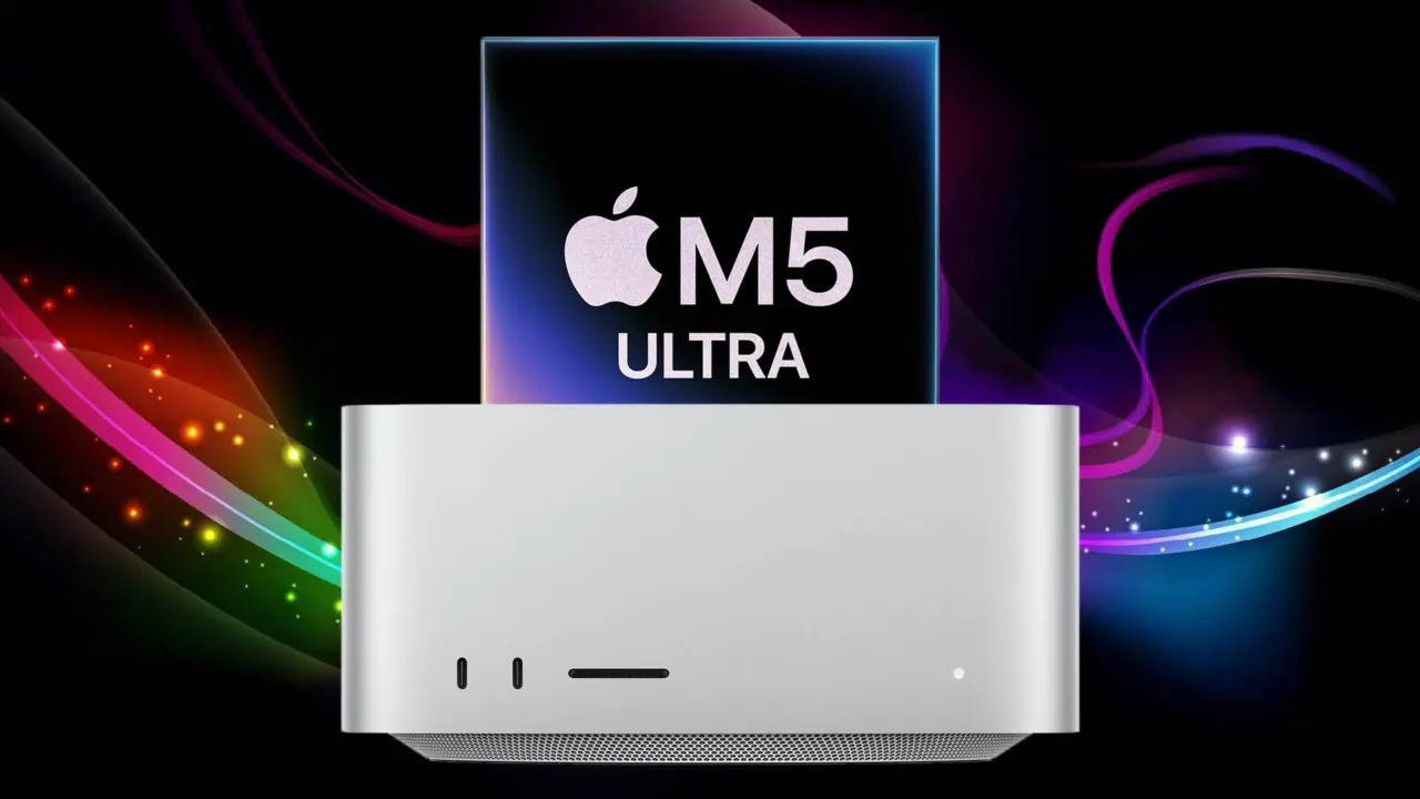 Apple M5 Ultra chip close up