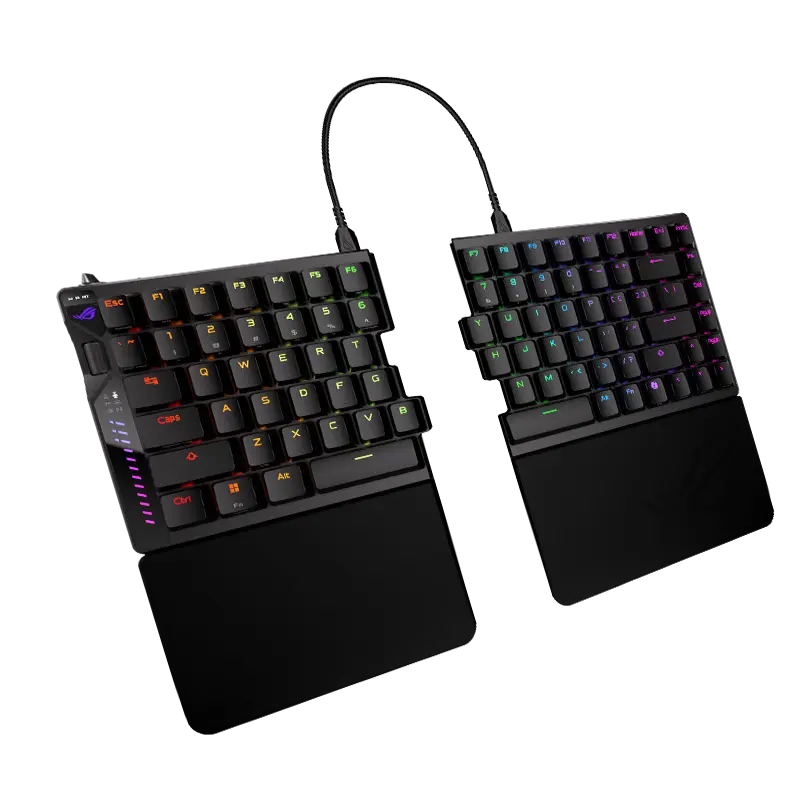 ASUS ROG Falcata HFX V2X split keyboard