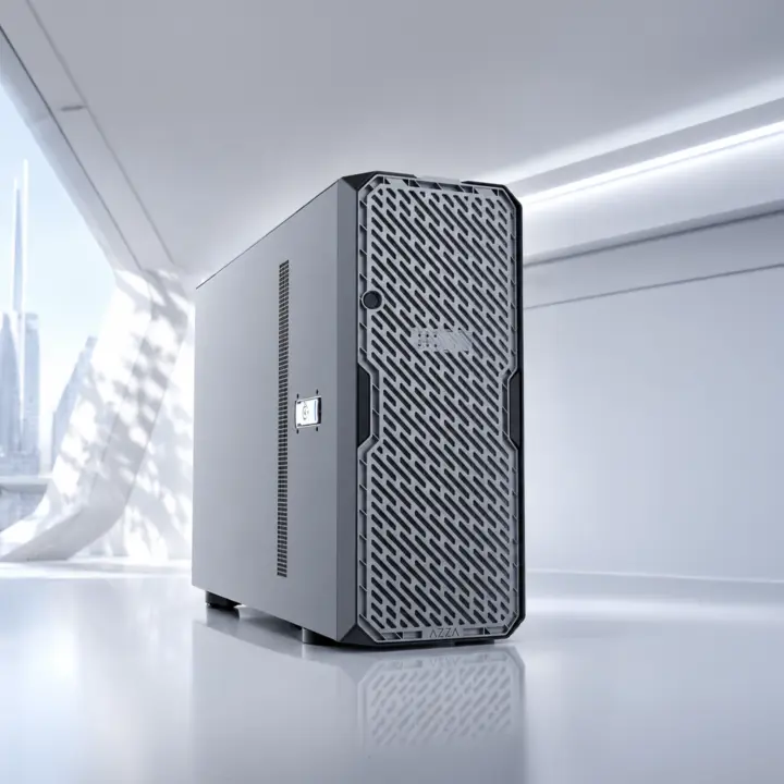 AZZA TRAIL AI Workstation Case Ships with 8 FHFL Slots for 4 GPUs