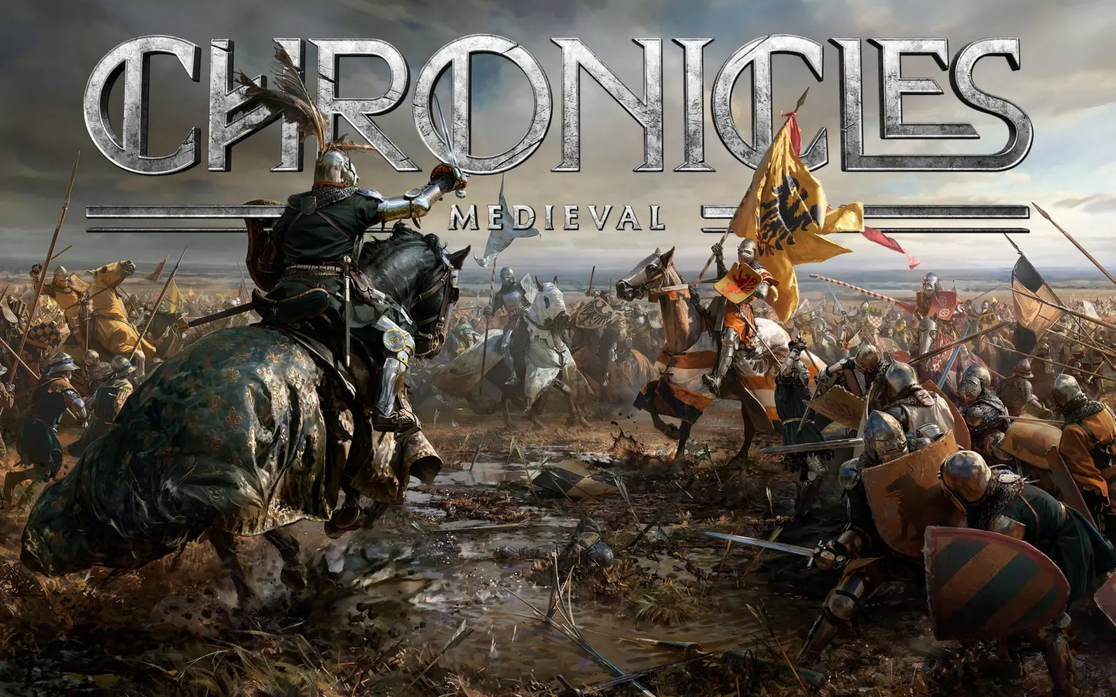 Chronicles: Medieval gameplay screenshot showing large-scale medieval battle
