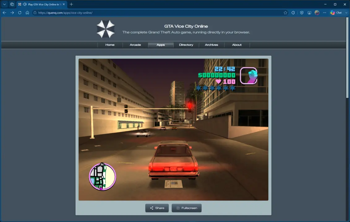 GTA Vice City and GTA III playable in browsers via WebAssembly