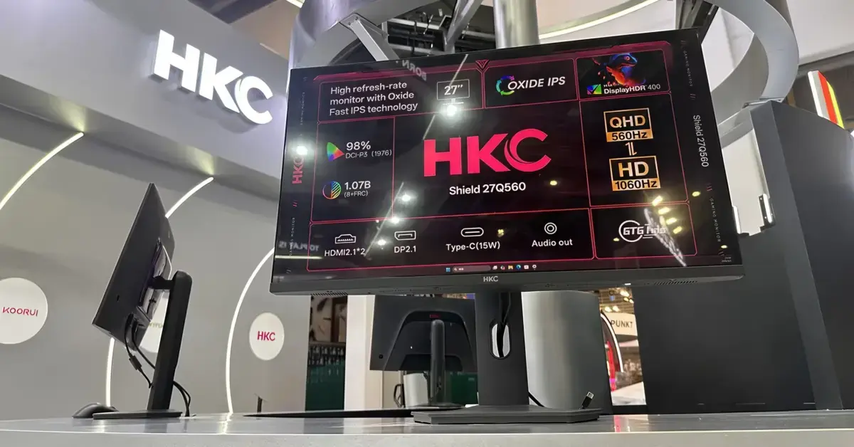 HKC Shield 27Q560 Monitor Hits 1060Hz Overclocked Refresh Rate