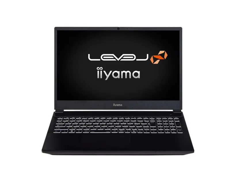 iiyama PC LEVEL∞ gaming laptop with folding stand deployed