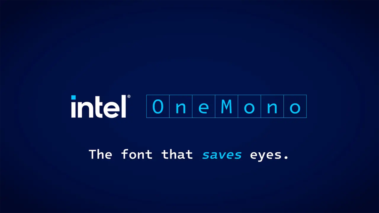 Intel One Mono font sample