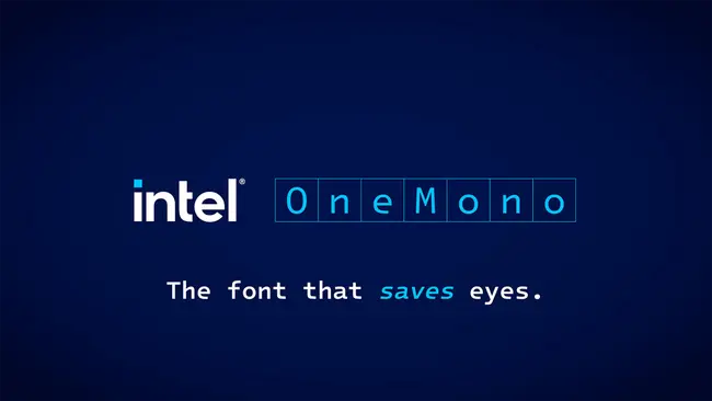 Intel One Mono font sample