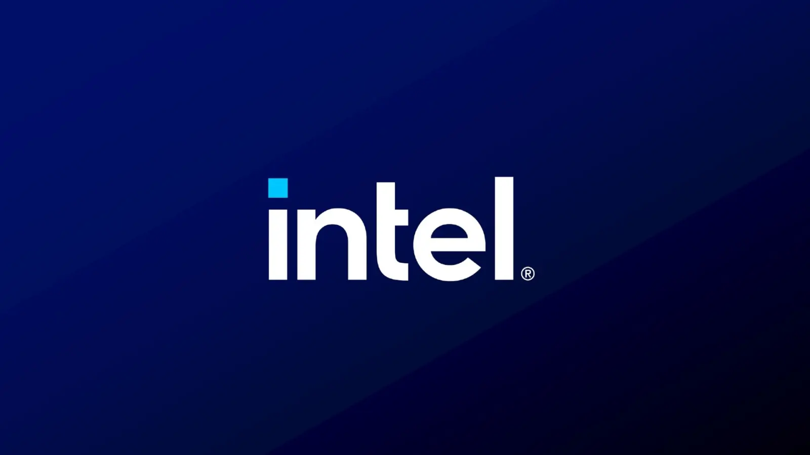 Intel logo and security concept