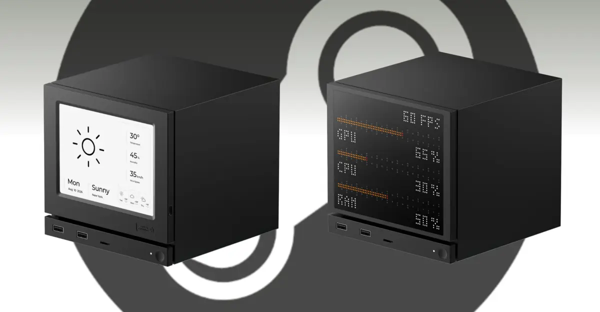 JSAUX Steam Machine Faceplates: E-Ink and RGB Options for $90 to $100