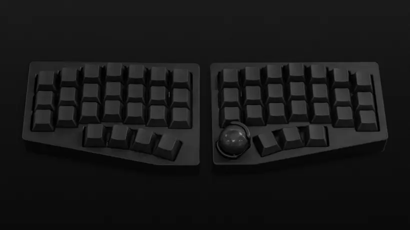Keychron Valkey Orb: Split Keyboard with 25mm Trackball
