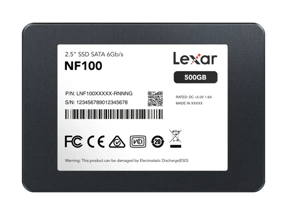 Lexar NF100 SATA SSD Launches With 500MB/s Read Speeds for Budget Upgrades