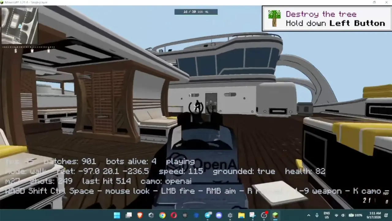 Minecraft Runs Call of Duty Map Natively at 45fps