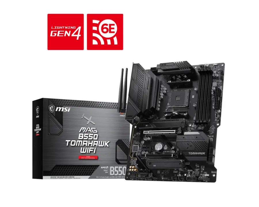 MSI B550 TOMAHAWK WIFI Adds Wi-Fi 6E, Cuts SATA Ports
