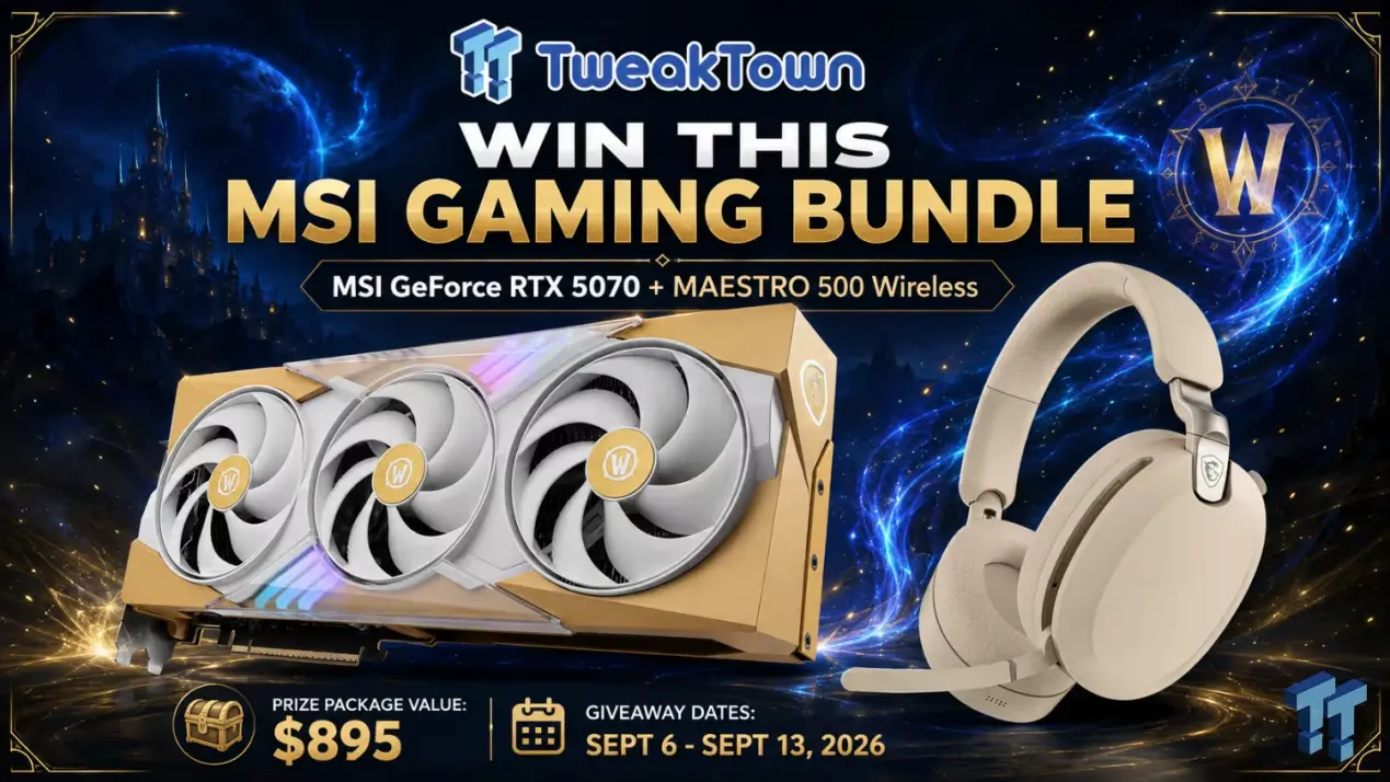 MSI RTX 5070 WoW Midnight Light Edition OC giveaway for $895
