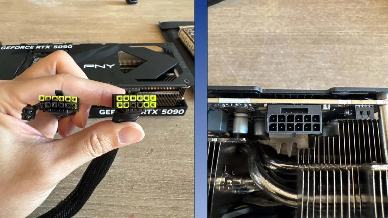 PNY Denies RTX 5090 Warranty Claim Over Melted 12VHPWR Connector