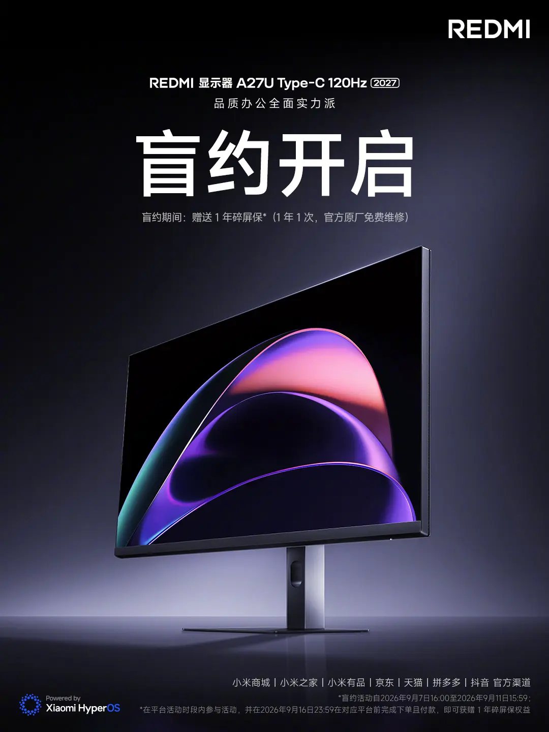 Xiaomi REDMI Monitor A27U Type-C 120Hz 2027