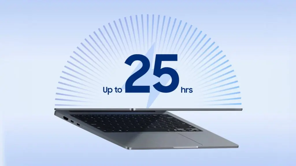 Samsung Galaxy Book6 laptop in Violet Silver