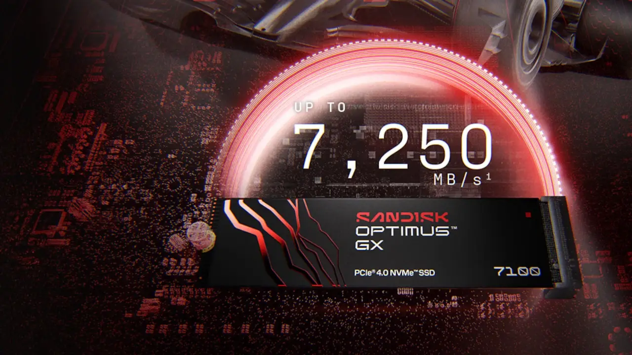 SanDisk Optimus GX 7100 NVMe SSD 1TB drops to $199 for gaming builds